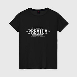 Футболка хлопковая женская Premium, цвет: черный