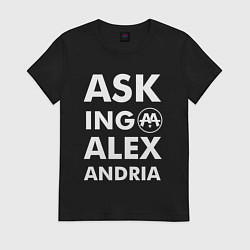 Футболка хлопковая женская Asking Alexandria, цвет: черный