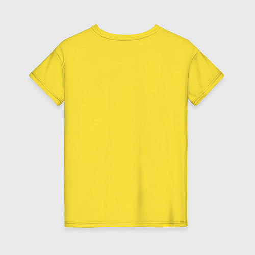 Женская футболка Есть, спать, бурить / Желтый – фото 2