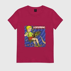 Футболка хлопковая женская The Offspring: Americana, цвет: маджента