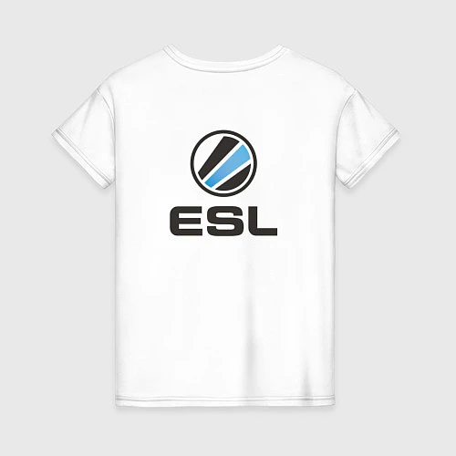 Женская футболка ESL / Белый – фото 2