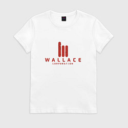 Футболка хлопковая женская Wallace Corporation, цвет: белый