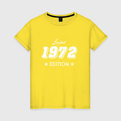 Футболка хлопковая женская Limited Edition 1972, цвет: желтый