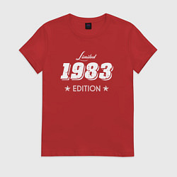 Футболка хлопковая женская Limited Edition 1983, цвет: красный