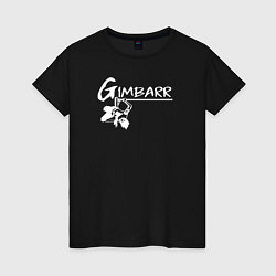 Футболка хлопковая женская Gimbarr: колумбийский стиль, цвет: черный