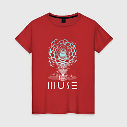 Футболка хлопковая женская Muse, цвет: красный