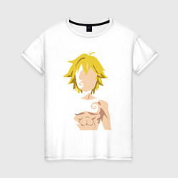 Футболка хлопковая женская Meliodas, цвет: белый