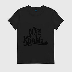 Футболка хлопковая женская Wiz Khalifa, цвет: черный