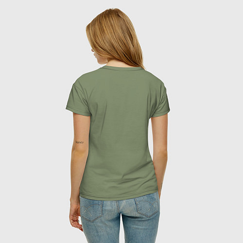 Женская футболка Яблочко с червячком / Авокадо – фото 4