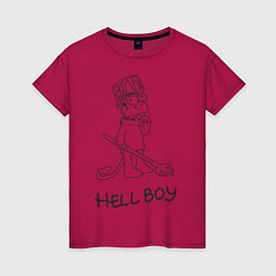 Женская футболка Bart: Hell Boy