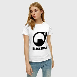 Футболка хлопковая женская HL: Black mesa, цвет: белый — фото 2