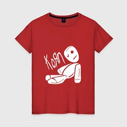 Футболка хлопковая женская Korn Toy, цвет: красный