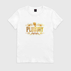 Футболка хлопковая женская Pluxury, цвет: белый