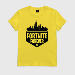 Футболка хлопковая женская Fortnite Forever, цвет: желтый