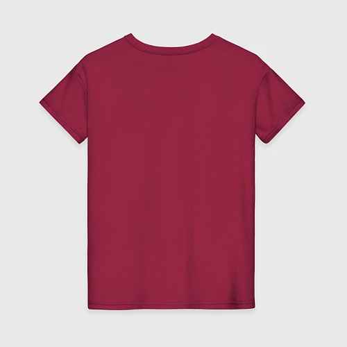 Женская футболка Силуэт Ведьмака / Маджента – фото 2