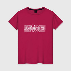 Футболка хлопковая женская Joy Division, цвет: маджента