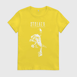 Футболка хлопковая женская STALKER: Shadow of Chernobyl, цвет: желтый