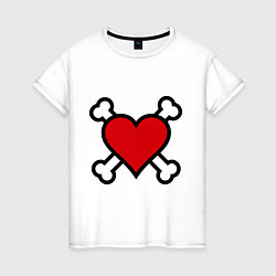 Женская футболка Пиратское сердце