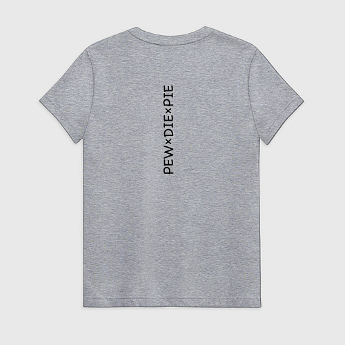 Женская футболка Respek Wahmen PewDiePie / Меланж – фото 2