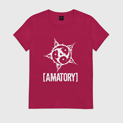 Футболка хлопковая женская Amatory Style, цвет: маджента