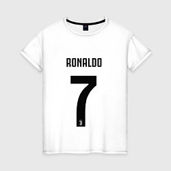 Футболка хлопковая женская RONALDO 7, цвет: белый