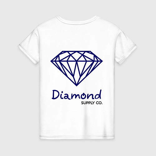 Женская футболка Diamond supply co / Белый – фото 2