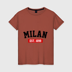 Женская футболка FC Milan Est. 1899