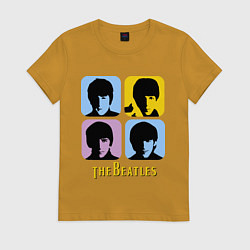 Женская футболка The Beatles: pop-art