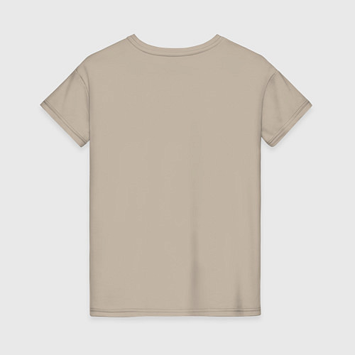 Женская футболка Кардиограмма / Миндальный – фото 2