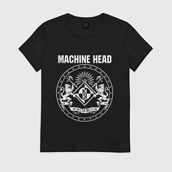 Футболка хлопковая женская Machine Head MCMXCII, цвет: черный