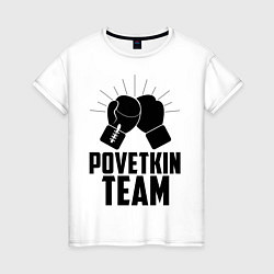 Женская футболка Povetkin Team