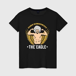 Футболка хлопковая женская Khabib: The Eagle, цвет: черный