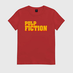 Футболка хлопковая женская Pulp Fiction, цвет: красный