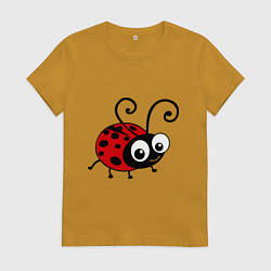 Женская футболка Божья коровка
