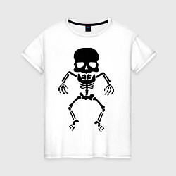 Женская футболка Маленький скелет