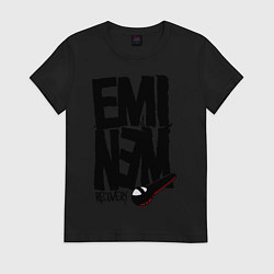 Футболка хлопковая женская Eminem recovery, цвет: черный