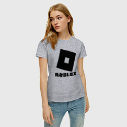 Футболка хлопковая женская ROBLOX, цвет: меланж — фото 2