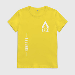 Футболка хлопковая женская Apex Legends Gamer, цвет: желтый
