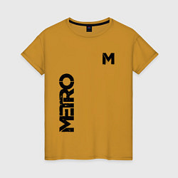 Футболка хлопковая женская METRO M, цвет: горчичный