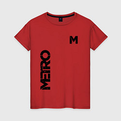 Футболка хлопковая женская METRO M, цвет: красный