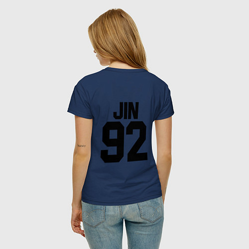 Женская футболка BTS JIN / Тёмно-синий – фото 4
