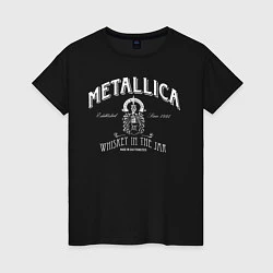 Футболка хлопковая женская Metallica: Whiskey in the Jar, цвет: черный