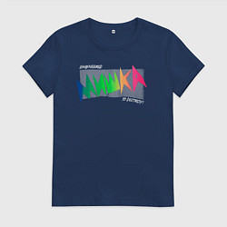 Футболка хлопковая женская Mishka NYC x Tessa Violet, цвет: тёмно-синий