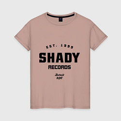 Футболка хлопковая женская Shady records, цвет: пыльно-розовый