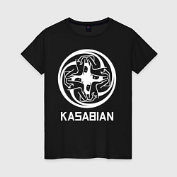 Футболка хлопковая женская Kasabian: Symbol, цвет: черный
