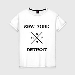 Женская футболка NY Detroit