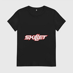 Футболка хлопковая женская Skillet, цвет: черный