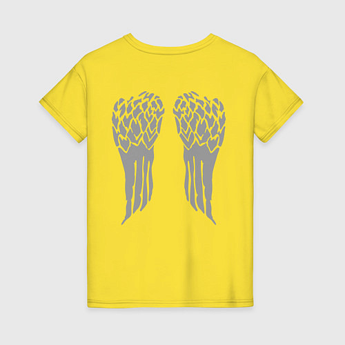 Женская футболка Крылья / Желтый – фото 2