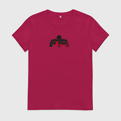 Футболка хлопковая женская WorkOut: GTA V Style, цвет: маджента