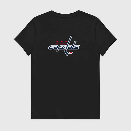 Женская футболка Washington Capitals: Alexander Ovechkin / Черный – фото 2
